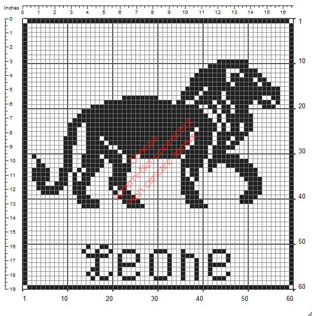 Leone Segni Zodiacali 60 x 60 schemi gratuiti uncinetto filet