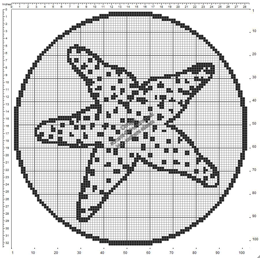 Schema uncinetto filet gratis centrino rotondo con stella marina