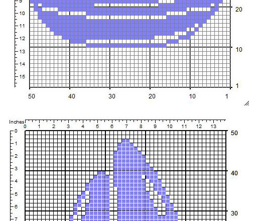 Una barchetta piccolo semplice inserto a uncinetto filet schema gratuito