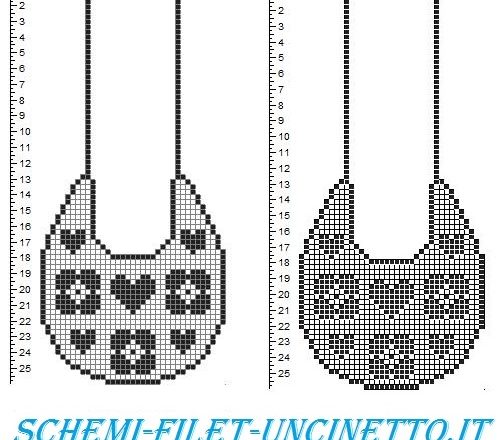 bavaglino cuoricini fiorellini schema uncinetto gratis