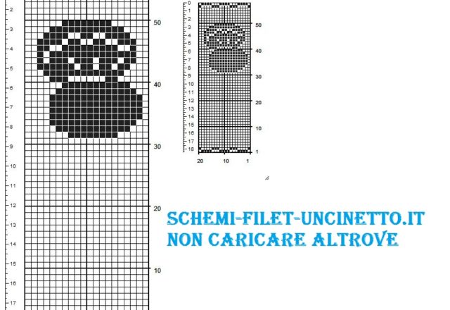 ostrica sacchettino bomboniera schema filet uncnettom gratis (2)