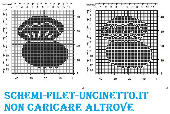 portafedi ostrica filet uncinetto gratis (2)